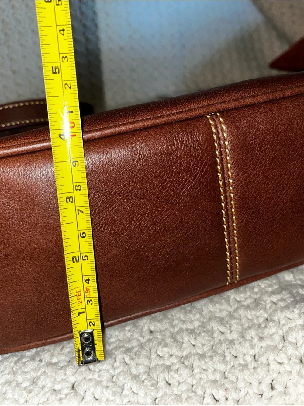 Coach Carlyle 034-0111 leather shoulder bag